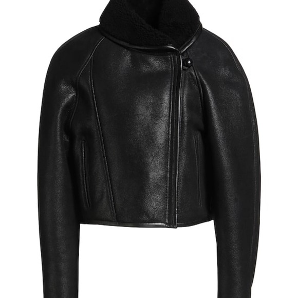 Jackets & Blazers - Brown Leather Jacket with Beige Cargo Pants